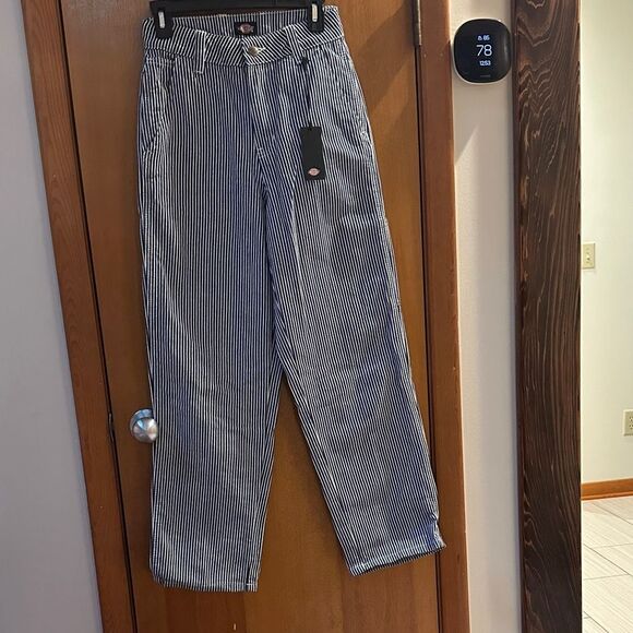 Dickies Navy and White Striped Pants - Picture 1 of 7
